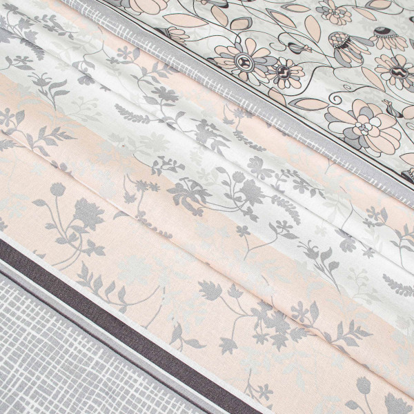 Фото - Підковдра полуторна Home Line бязь 145х215 затишок сіро-рожевий (173545)