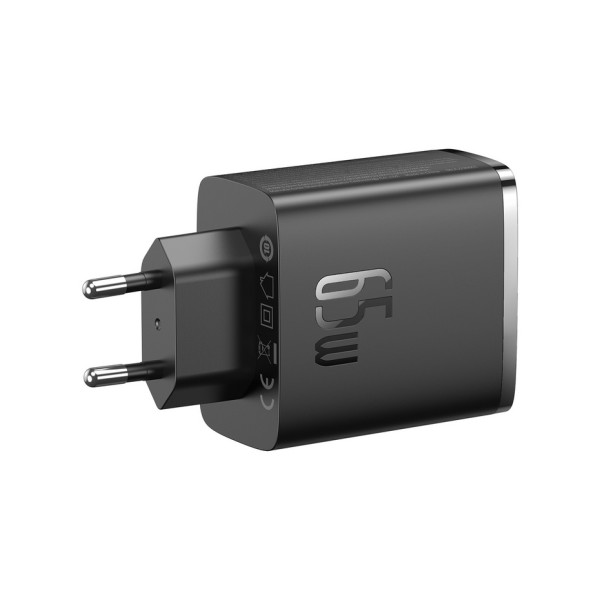 Фото - Сетевое зарядное устройство Baseus Cube Pro Fast Charger 2C+U 65W EU Cluster Black (P10152301113-00)