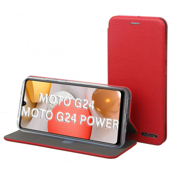 Фото - Чохол для смартфону BeCover Exclusive for Motorola Moto G24/G24 Power Burgundy Red (710727)