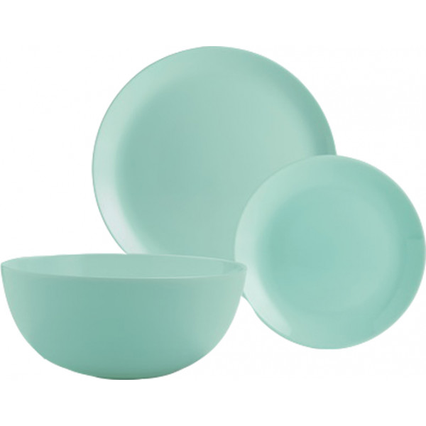 Фото - Столовий сервіз Luminarc Diwali Light Turquoise 19 пр. (P2947)