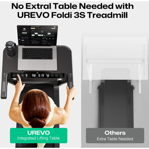 Фото - Бігова доріжка UREVO Foldi 3S URTMO37