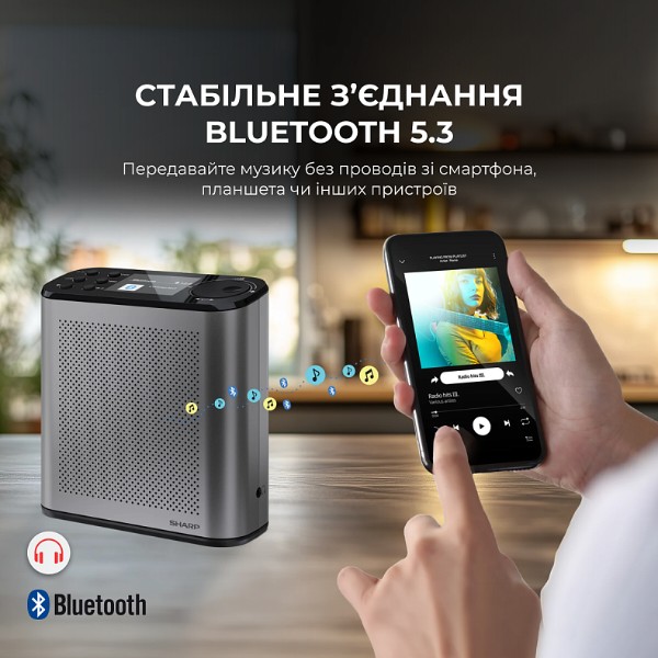Фото - Радиоприемник Sharp DR-P530 (GY)