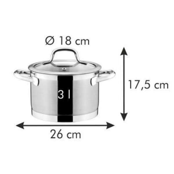 Фото - Каструля tescoma 780222 President 18 см 3.0 л