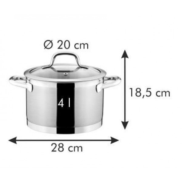 Фото - Каструля tescoma 780223 President 20 см 4.0 л