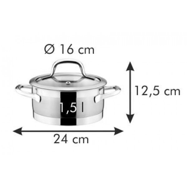 Фото - Каструля tescoma 780241 President 16 см 1.5 л