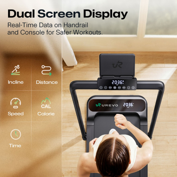 Фото - Беговая дорожка UREVO Strol 2S Pro black URTM036