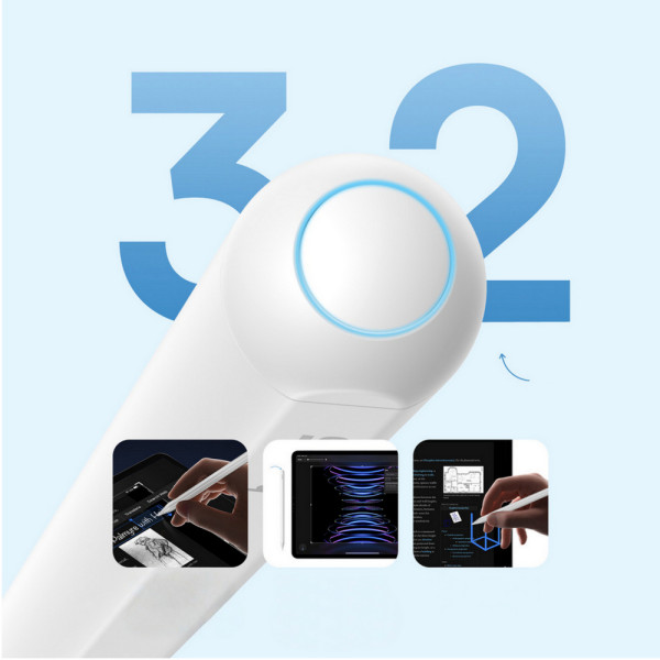 Фото - Уцінка - Стилус Baseus Smooth Writing 3 Wireless Charging Stylus Active White (P80080806213-00)