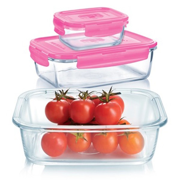 Фото - Набір ємностей для зберігання Luminarc Pure Box Active Bag Pink (P9972)