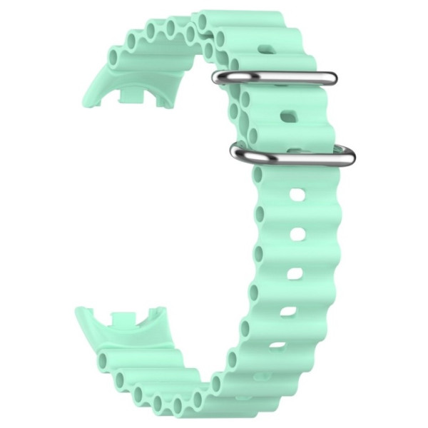 Фото - Ремінець для фітнес-браслету BeCover Wave Style for Xiaomi Mi Smart Band 8 / 9 / 10 Light Green (714356)