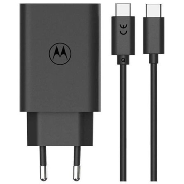 Фото - Сетевое зарядное устройство Motorola 68W USB-С + 1m Black (PG38C06281)