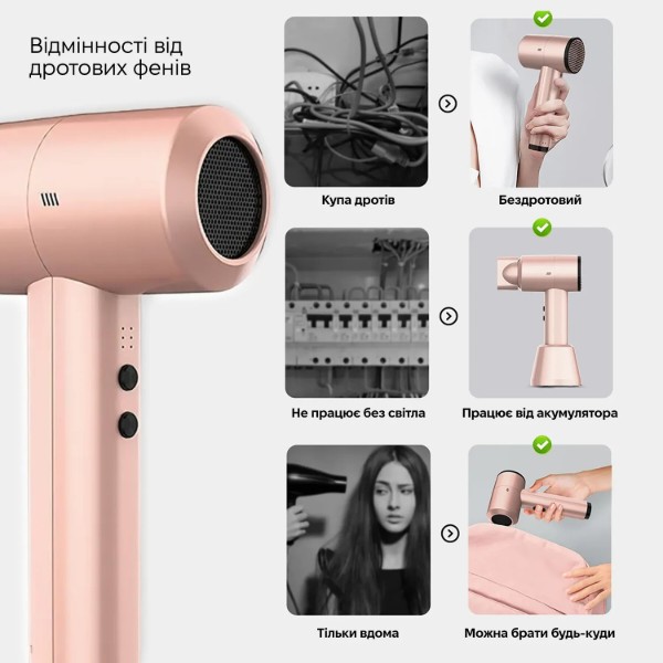 Фото - Фен INSPIRE KF-8185 Pink