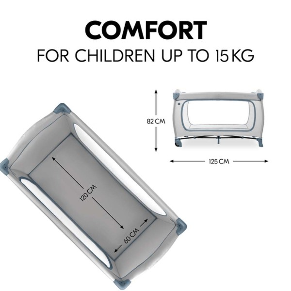 Фото - Манеж-ліжко HAUCK Sleep N Play Go Plus Dusty Blue