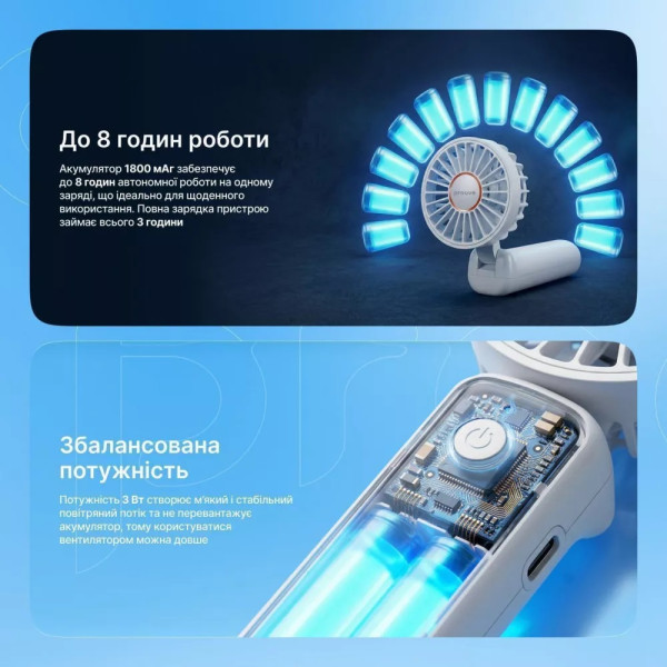 Фото - Вентилятор портативный Proove Carlson white (PFCN03002002)