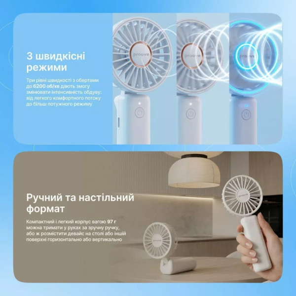 Фото - Вентилятор портативный Proove Carlson white (PFCN03002002)