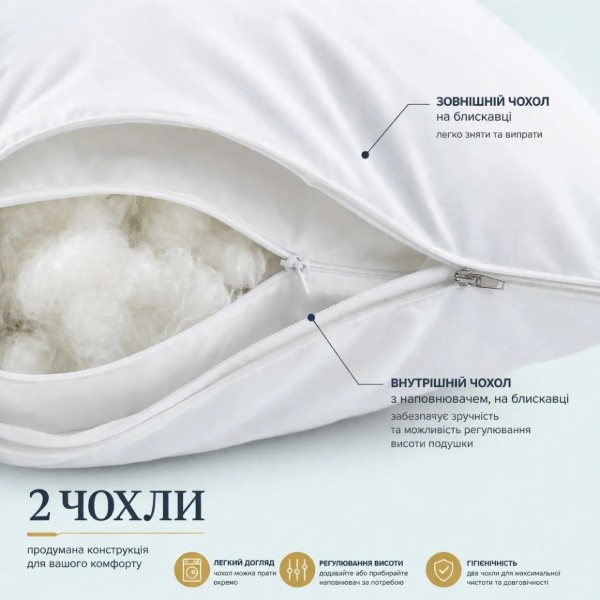 Фото - Подушка стандартная IDEIA серии Premium Soft 70х70 см искусственный пух (8-31146)