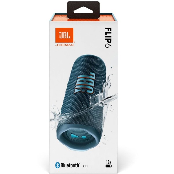 Фото - Портативна акустика JBL Flip 6 Blue (JBLFLIP6BLU)