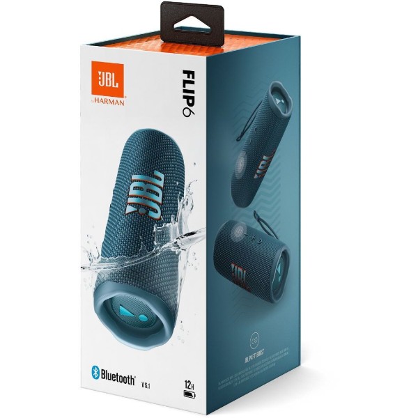 Фото - Портативна акустика JBL Flip 6 Blue (JBLFLIP6BLU)