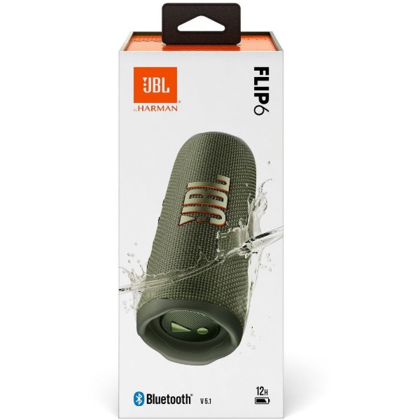 Фото - Портативна акустика JBL Flip 6 Green (JBLFLIP6GREN)