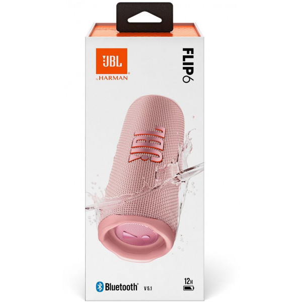 Фото - Портативна акустика JBL Flip 6 Pink (JBLFLIP6PINK)