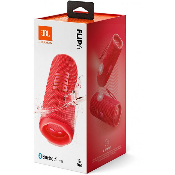 Фото - Портативная акустика JBL Flip 6 Red (JBLFLIP6RED)