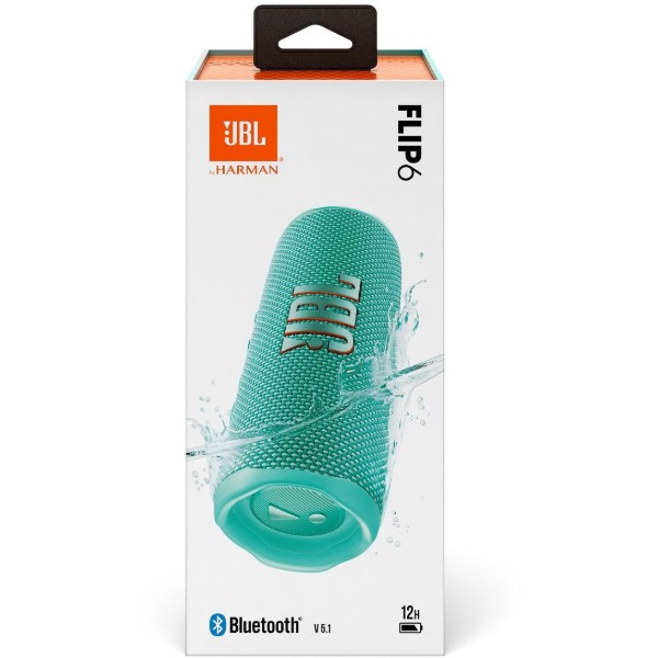 Фото - Портативная акустика JBL Flip 6 Teal (JBLFLIP6TEAL)