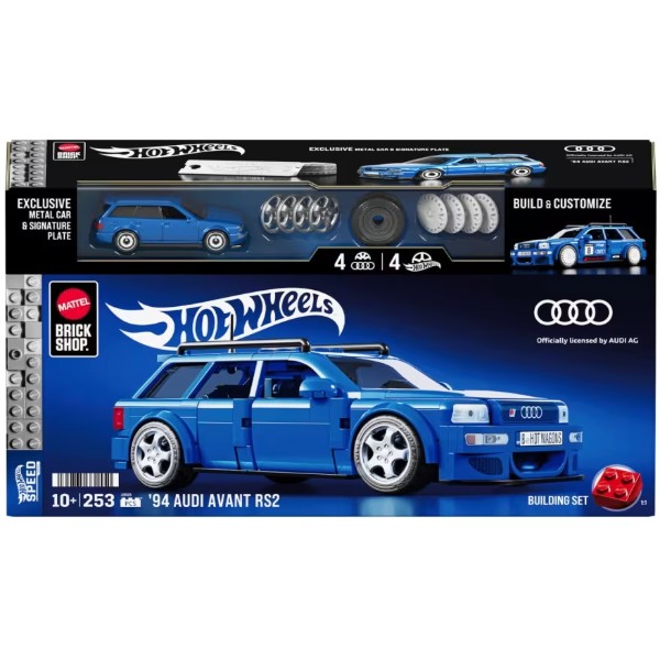 Фото - Колекційна машинка-конструктор Mattel Brick Shop "Audi" серії "Speed" (JGR28)
