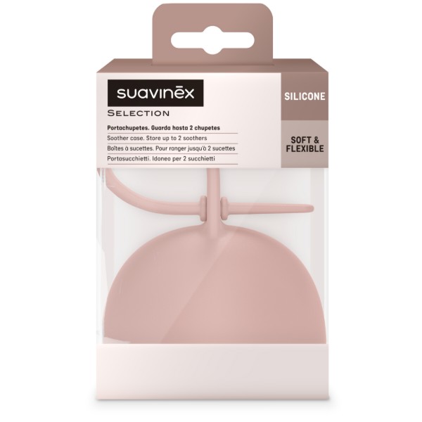 Фото - Контейнер для зберігання пустушок Suavinex Colour Essence Нюдовий (401538)