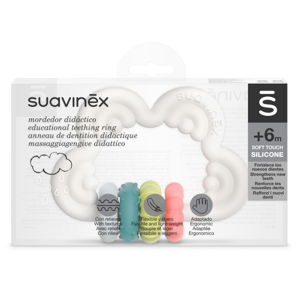 Фото - Прорізувач Suavinex з бряскальцем STEP 3 мультиколір (401439)