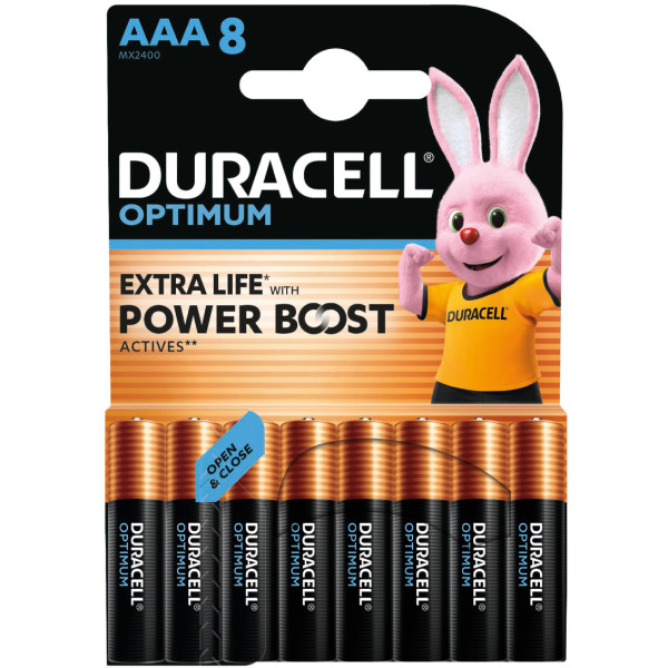 Фото - Батарейка тип AAA Duracell LR03 KPD 08*10 OPTIMUM УП. 1X8 ШТ