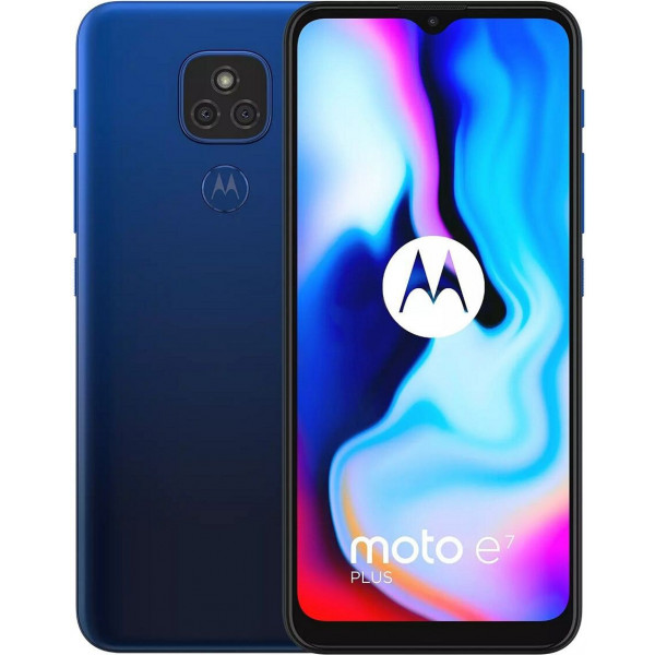 Фото - Смартфон Motorola E7 Plus 4/64GB Misty Blue (PAKX0008RS)