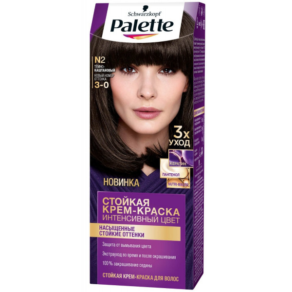 Фото - Фарба для волосся Schwarzkopf Prof. Palette N2 Темно-каштановий (3838905551566)