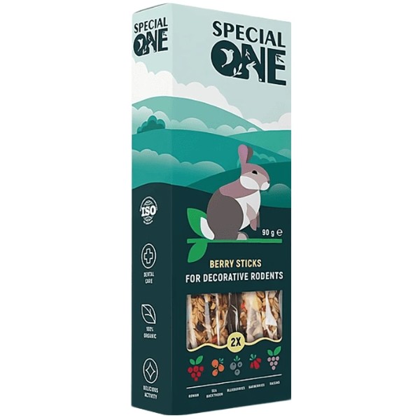 Фото - Ласощі для гризунів Special One Ягідні палички для декоративних 90 г (4823082423491)