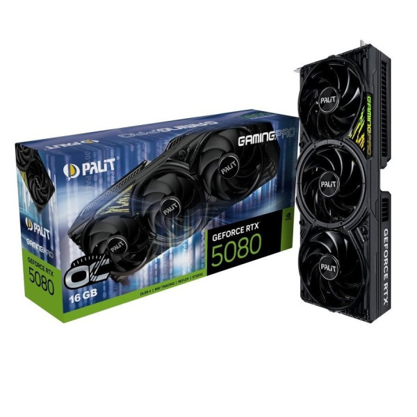 Фото - Відеокарта Palit GF RTX 5080 16GB GDDR7 GamingPro OC V1 Palit (NE75080S19T2-GB2031Y)