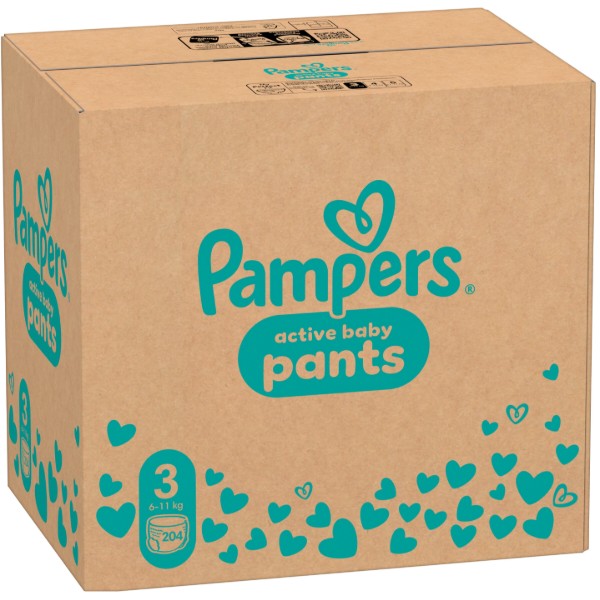Фото - Одноразовые подгузники-трусики Pampers Active Baby Размер 3 (6-11 кг), 204 шт. (80751224)