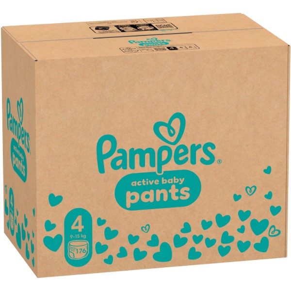 Фото - Одноразовые подгузники-трусики Pampers Active Baby Размер 4 (9-15 кг), 176 шт. (80751228)