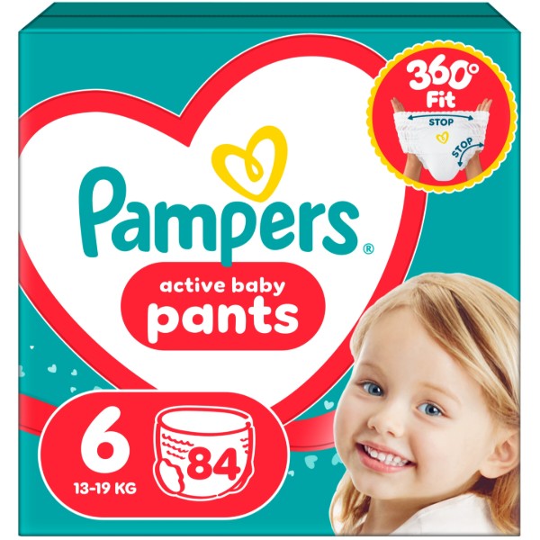 Фото - Одноразовые подгузники-трусики Pampers Active Baby Размер 6 (13-19 кг), 84 шт. (80751229) Фото - Одноразовые подгузники-трусики Pampers Active Baby Размер 6 (13-19 кг), 84 шт. (80751229)