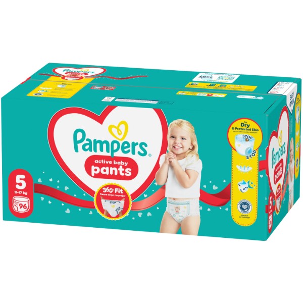 Фото - Одноразовые подгузники-трусики Pampers Active Baby Размер 5 (11-17 кг), 96 шт. (80751230)