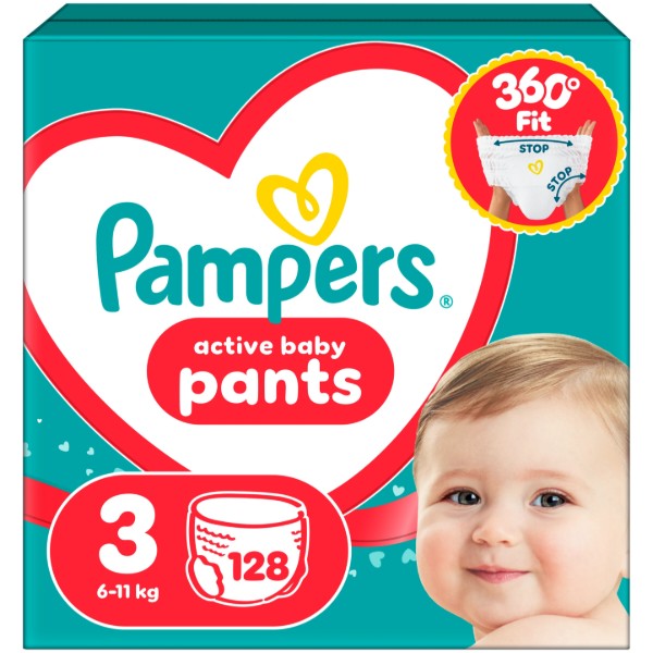 Фото - Одноразовые подгузники-трусики Pampers Active Baby Размер 3 (6-11 кг), 128 шт. (80751232)