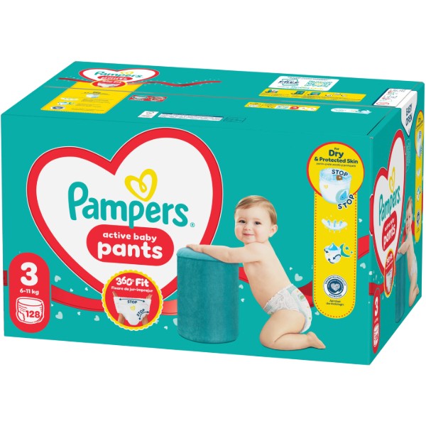 Фото - Одноразовые подгузники-трусики Pampers Active Baby Размер 3 (6-11 кг), 128 шт. (80751232)