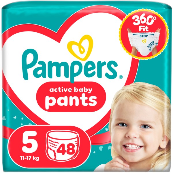 Фото - Одноразовые подгузники-трусики Pampers Active Baby Pants Размер 5 (11-17 кг) 48 шт. (80815114)