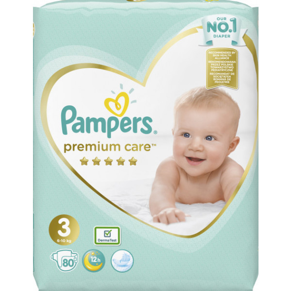 Фото - Одноразовые подгузники Pampers Premium Care 3 80 шт. (4015400507499)