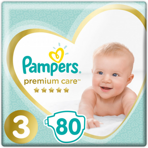 Фото - Одноразовые подгузники Pampers Premium Care 3 80 шт. (4015400507499)