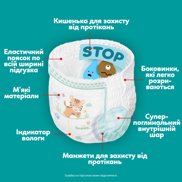 Фото - Одноразові підгузки-трусики Pampers Active Baby Pants Розмір 5 (11-17 кг) 136 шт (80893938)