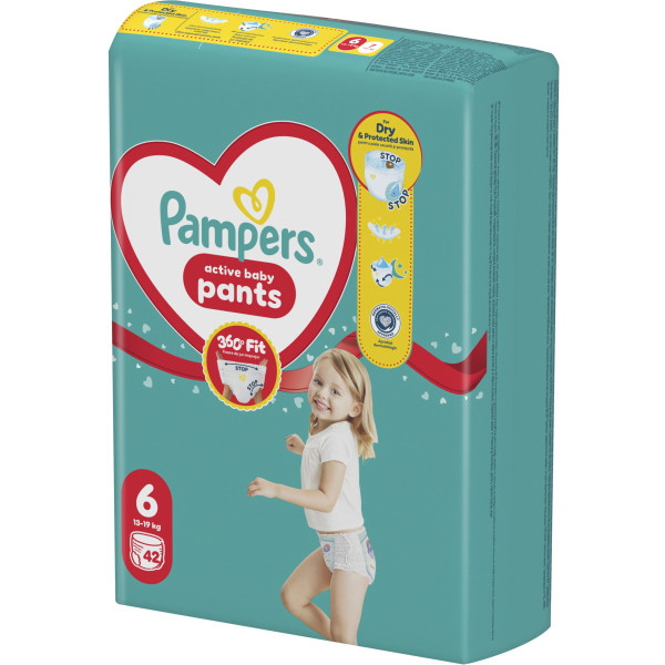 Фото - Одноразові підгузки-трусики Pampers Active Baby Pants Розмір 6 (13-19 кг) 44 шт (80894800)