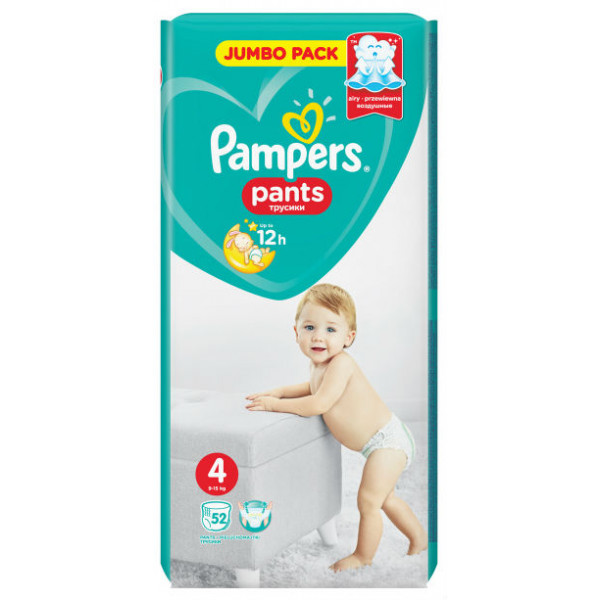 Фото - Одноразові підгузки-трусики Pampers Pants Размер 4 Maxi (9-15 кг), 52 шт. (81668993)