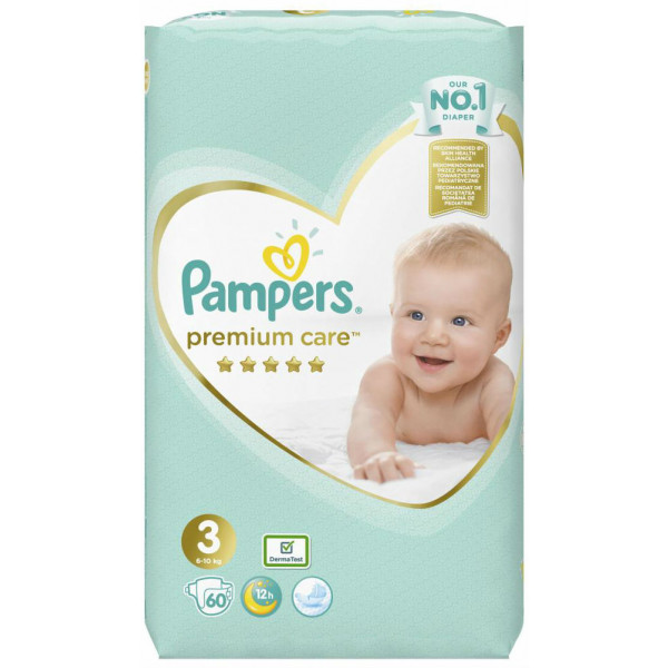 Фото - Одноразовые подгузники Pampers Premium 3 60 шт. (4015400274780)