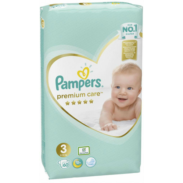 Фото - Одноразовые подгузники Pampers Premium 3 60 шт. (4015400274780)
