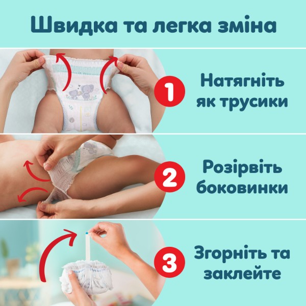 Фото - Одноразові підгузки-трусики Pampers Premium Care Pants Розмір 4 (9-15 кг) 94 шт (80895125)