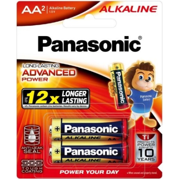Фото - Батарейка тип AA Panasonic Alkaline Power щелочная, 2 шт. (LR6T/2B) Фото - Батарейка тип AA Panasonic Alkaline Power щелочная, 2 шт. (LR6T/2B)