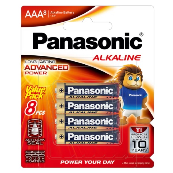 Фото - Батарейка тип AAA Panasonic Alkaline Power щелочная, 8 шт. (LR03T/8B) Фото - Батарейка тип AAA Panasonic Alkaline Power щелочная, 8 шт. (LR03T/8B)